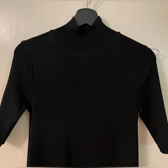 Zara knit Black turtleneck dress - Picture 3 of 4
